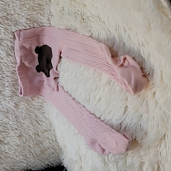 Baby, Toddler, Tights, Pink, Bear, Gap, Size 12 to 24 months - Picture 2 of 4